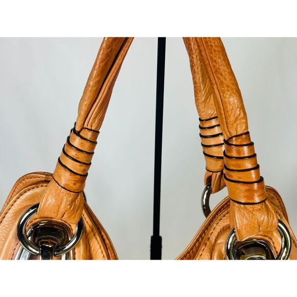 B. Makowsky Kayla Peach Leather Shoulder Bag Orig $318 - Picture 7 of 13